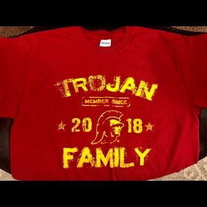USC Trojan Family 2018 Red Tee Adult S